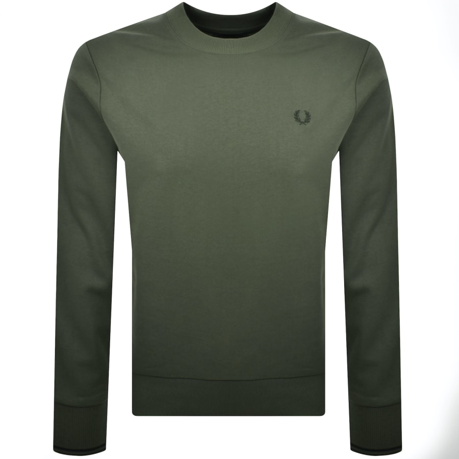 Fred perry green sweatshirt shop